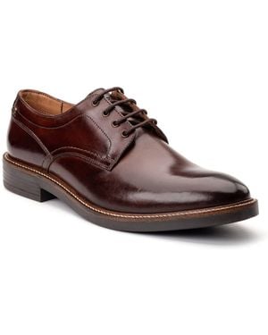 Base London Durham Leather Burnt Lace-Up Shoes - Brown