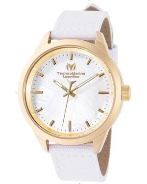 TechnoMarine Tm-822000 Ladies Moonsun Watch - White