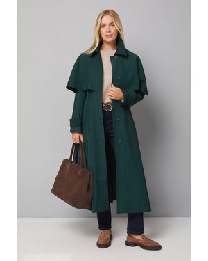 Wallis Petite Belted Cape Coat - Multicolour