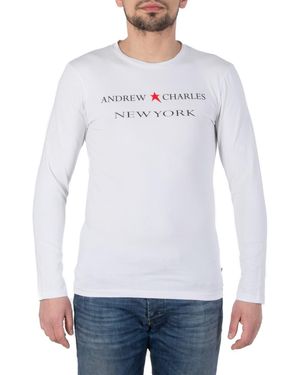 Andrew Charles by Andy Hilfiger Ls T-Shirt Ts160 031002 Selma Cotton - White