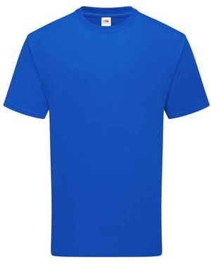 Fruit Of The Loom Adult Cotton T-Shirt (Royal) - Blue