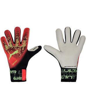 PUMA Ultra Grip 1 Hybrid Goalkeeper Gloves - Black