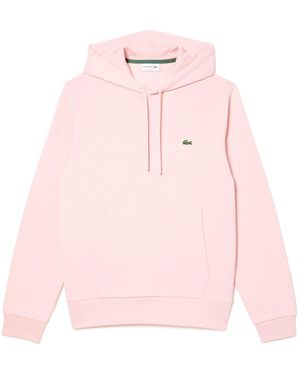 Lacoste Organic Cotton Hoodie - Pink