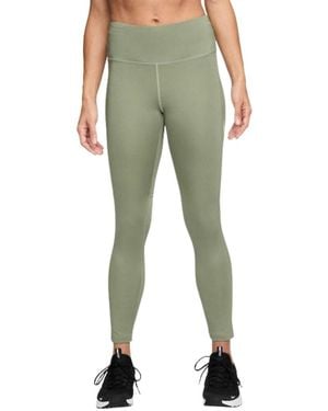 Nike Mid Rise Fast 7/8 Oil Leggings - Green