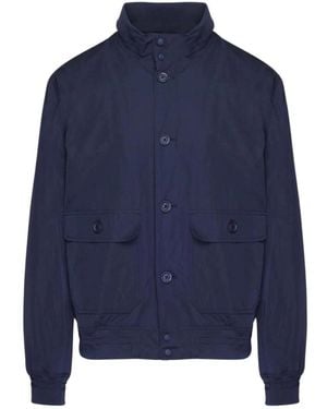 Aquascutum Blend Active Harrington Jacket - Blue