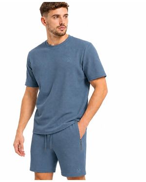 J.b.willis T-Shirt & Short Set Casual Summer Lounge - Blue