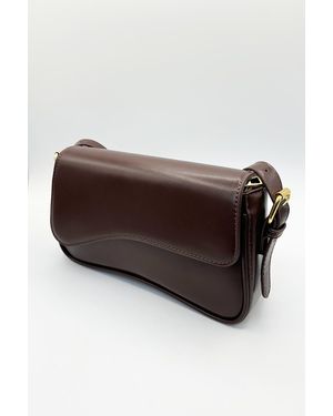 SVNX Curved Baguette Bag - Brown