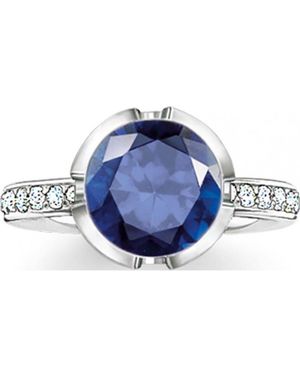 Thomas Sabo Tr2037-050-32-52 Ladies Ring Sterling - Blue