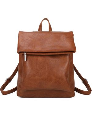 Woodland Leathers Fashion Backpack - Brown