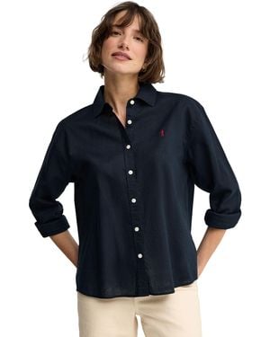 POLO CLUB Long Sleeve Loose Fit Shirt Shirt-L-S26 - Blue