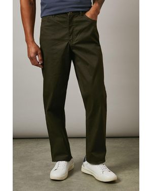 MAINE Pindot Effect Premium Stretch Smart Chinos Cotton - Green