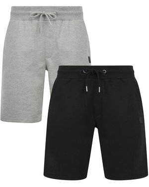 Tokyo Laundry 2-Pack Jogger Short With Logo Badge - White