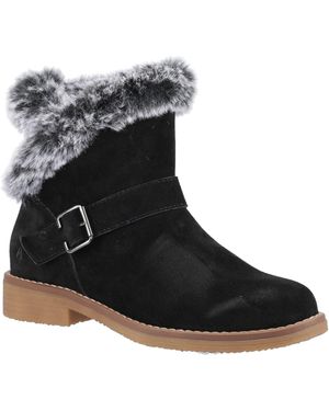Hush Puppies Hannah Suede Boots - Black