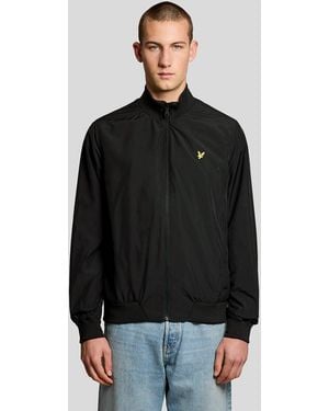 Lyle & Scott Funnel Neck Shell Jacket - Black
