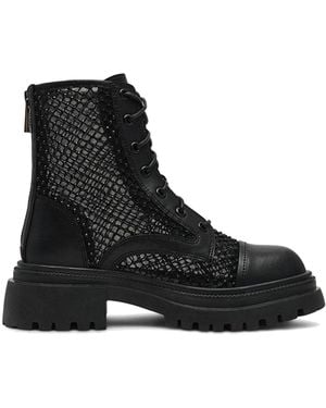 Steve Madden Leather Ripcord Mr 00 E Boots - Black