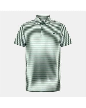 Lacoste Crocodile Logo Collared Polo Shirt - Green