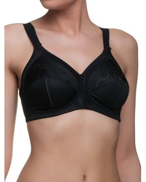 Triumph Doreen + Cotton 01 N Non Wired Full Cup Bra - Black