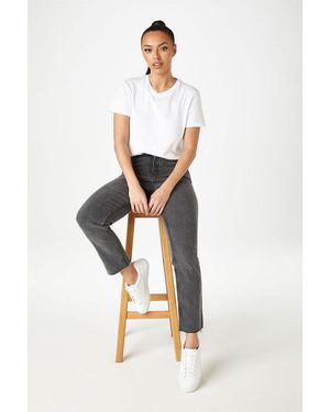 Urban Bliss Washed Tanya Straight Leg Jean - White