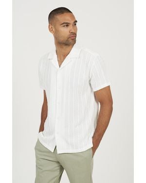Brave Soul Woven T-Shirt - White