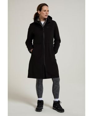 Mountain Warehouse 'Hilltop' Jacket With Multiple Pockets Waterproof Rain Coat Polyamide - Black