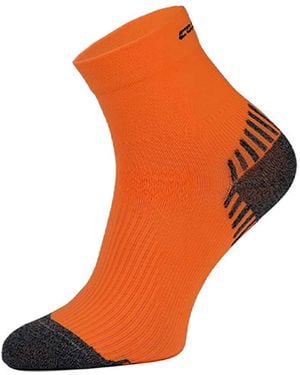 Comodo 1 Pack Low Cut Ankle Compression Running Socks - Orange