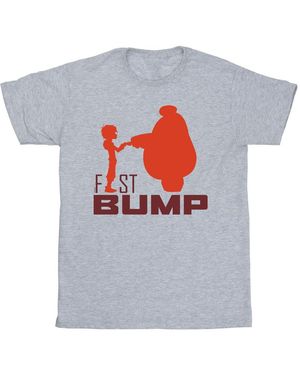 Disney Big Hero 6 Baymax Fist Bump Cutout T-Shirt (Sports) - Grey