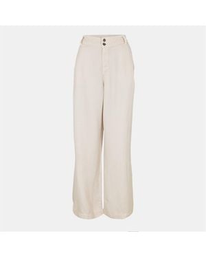 Bella Dahl Easy Solid Patterned Wide Leg Joggers - Natural