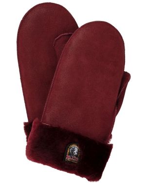 Parajumpers Shearling Wanten Rode Handschoenen - Rood