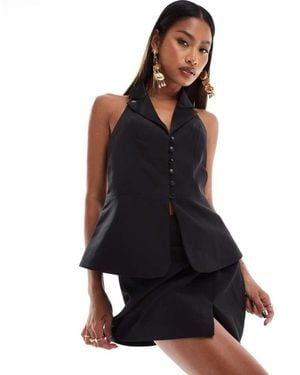 ASOS Tailored Twist Detail Tux Mini Skirt - Black