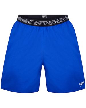 Speedo Hyper Boom Plain Swim Shorts - Blue