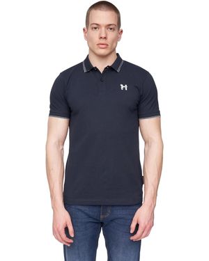 Henleys Henflare Polo Shirt Cotton - Blue