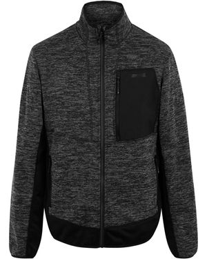 Regatta Baslinn Fleece Jacket (Ash Marl/ - Black