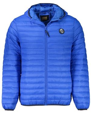 Roberto Cavalli Plain Quilted Jacket - Blue