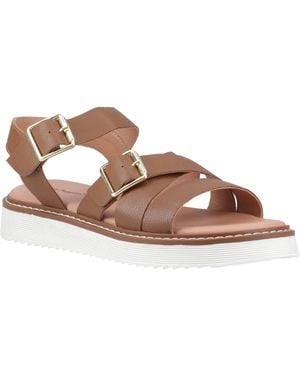 Hush Puppies Cady Leather Sandals - Brown