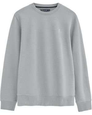 POLO CLUB Relaxed-Fit Sweatshirt With Rigby Go Embroidery Cotton - Grey