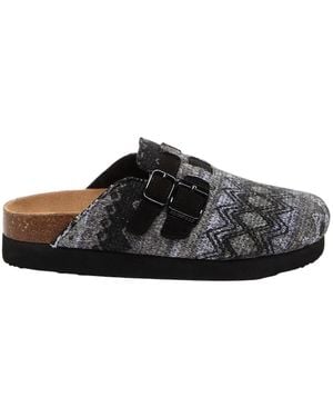 Rocket Dog Ladies Abel Plus Zig Zag Mules - Black