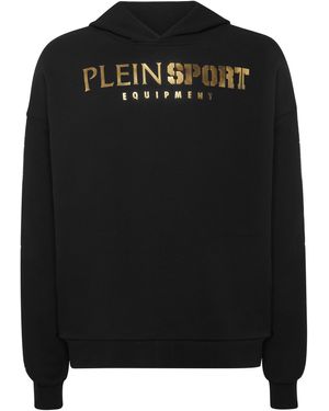 Philipp Plein Hoodie Sweatshirt Laminated - Zwart