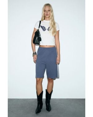 Grimelange Jersey Straight Leg Shorts - Blue