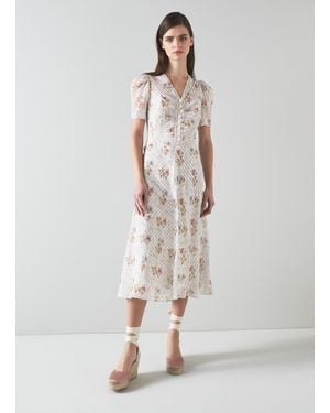 LK Bennett Holzer Dresses, Multi - White