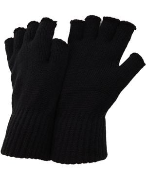floso Fingerless Winter Gloves - Black