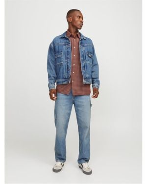 Jack & Jones And Eddie Carpenter Relaxed Fit Jeans - Blue
