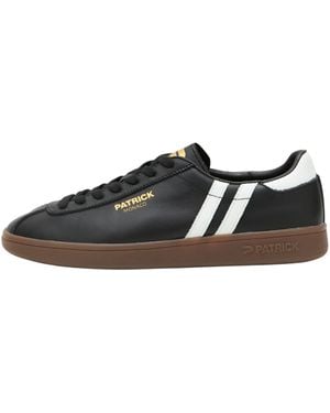 Patrick Monaco Suede Cupsole Trainers /Dark Gum) - Black