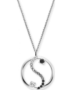 Engelsrufer Ern-Yiyabal-16-Zi Ladies Yin Yang Necklace Sterling - Metallic