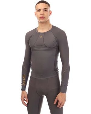 Skins Series-5 Long Sleeve Top - Grey