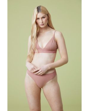 Mountain Warehouse 'Core' Thong Lightweight Breathable Ladies Soft Cotton Knickers Underwear - Green