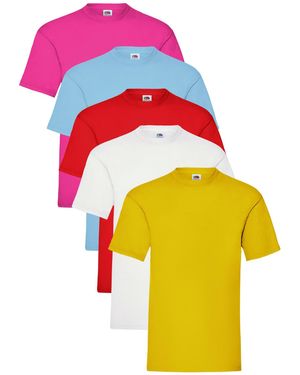 Fruit Of The Loom T-Shirt 5 Pack - Orange
