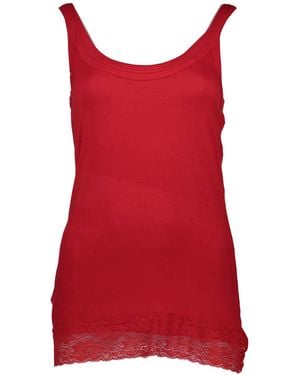 Silvian Heach Kant Bies Tanktop - Rood