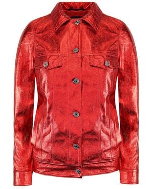 Armani Exchange Trucker Jacket - Red