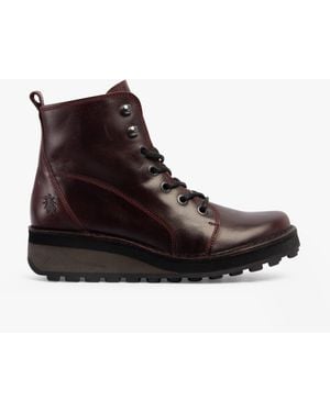 Fly London Hazi147Fly Boots Wine - Brown
