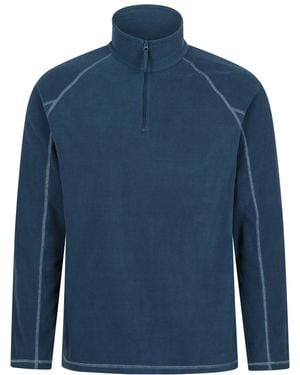 Mountain Warehouse 'Ashbourne' Fleece Jacket Half Zip Mid Layer Jumper - Blue